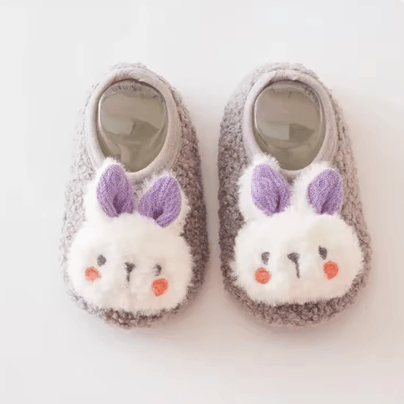 SnuggleBunny Plush Baby Floor Socks  Soft NonSlip Toddler Slippers For Warmth And Comfort 5