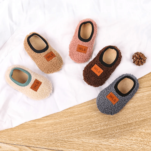 CozySteps Plush Baby Slippers  Soft AntiSlip Toddler Floor Shoes For Warm Indoor Comfort 1