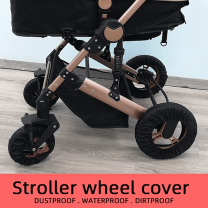 CleanRide Baby Stroller Wheel Covers – Dustproof Oxford Cloth Tire Protectors for Prams and Pushchairs