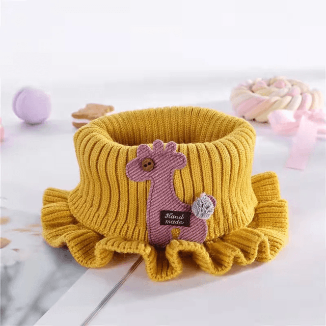 SnuggleGiraffe Knitted Baby Scarf  Soft Winter Neck Warmer For Kids And Toddlers 6