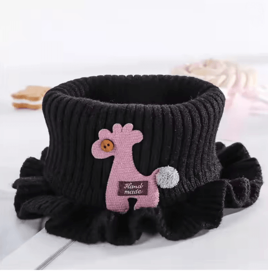 SnuggleGiraffe Knitted Baby Scarf  Soft Winter Neck Warmer For Kids And Toddlers 4
