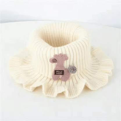 SnuggleGiraffe Knitted Baby Scarf  Soft Winter Neck Warmer For Kids And Toddlers 3