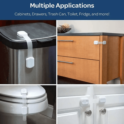 SecureLatch Baby Safety Lock Set – Adhesive Childproof Cabinet and Drawer Locks