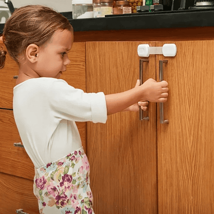 SecureLatch Baby Safety Lock Set  Adhesive Childproof Cabinet And Drawer Locks 1