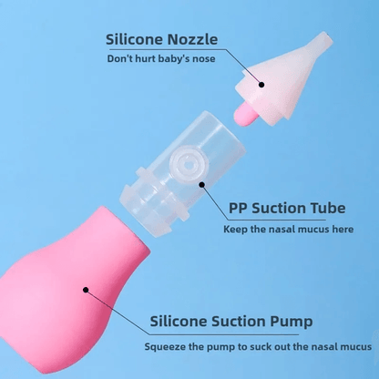 GentleBreathe Silicone Baby Nasal Aspirator  Safe Infant Nose Cleaner And Congestion Relief Pump 1