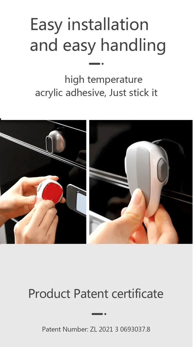 SafeHeat Child Safety Oven Lock  Heat Resistant Baby Proof Oven Door Latch 2