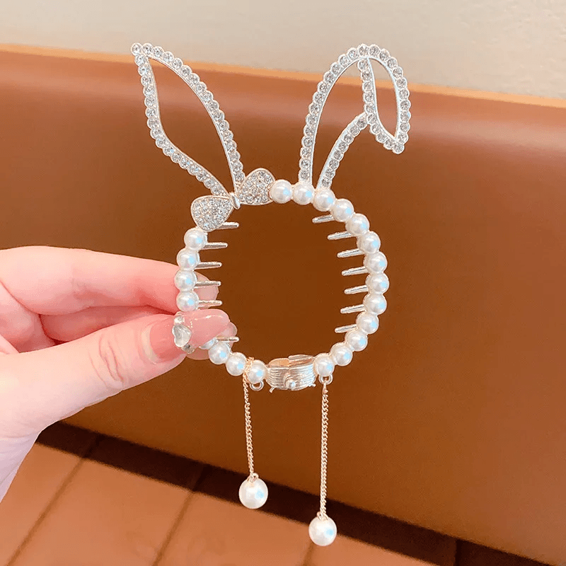 AngelGleam Tassel Hair Clip  Elegant Wing And Pearl Hair Accessory For Girls And Women 5