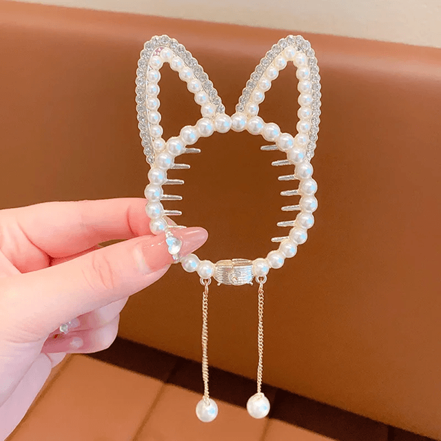AngelGleam Tassel Hair Clip  Elegant Wing And Pearl Hair Accessory For Girls And Women 7