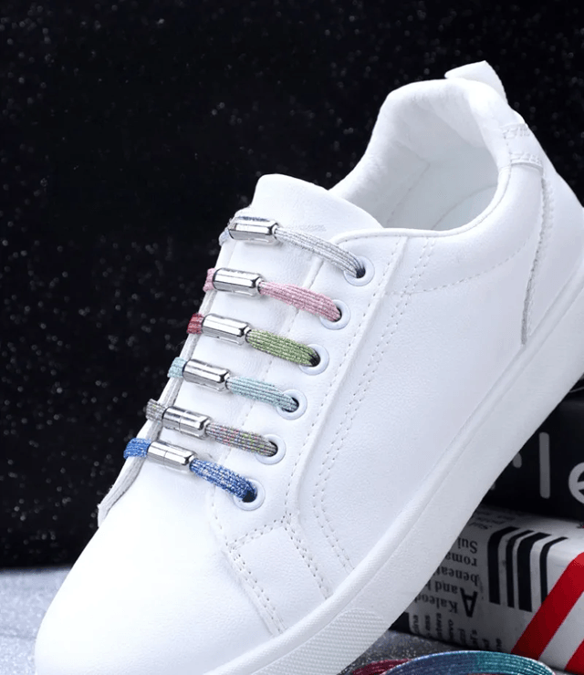 FlexStep Elastic No Tie Shoelaces  Colorful Buckle Laces For Kids And Adults 1