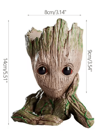 Groot Tree Flowerpot Planter And Pen Holder  Adorable Baby Groot Decoration For Home Or Office 5