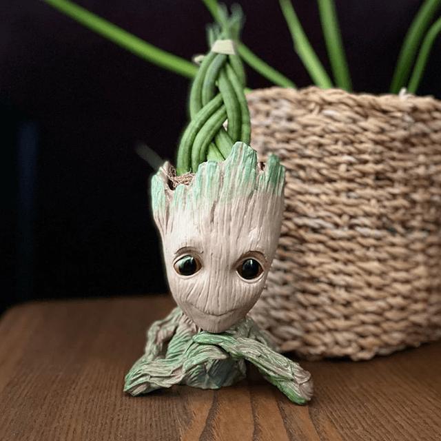 Groot Tree Flowerpot Planter And Pen Holder  Adorable Baby Groot Decoration For Home Or Office 2
