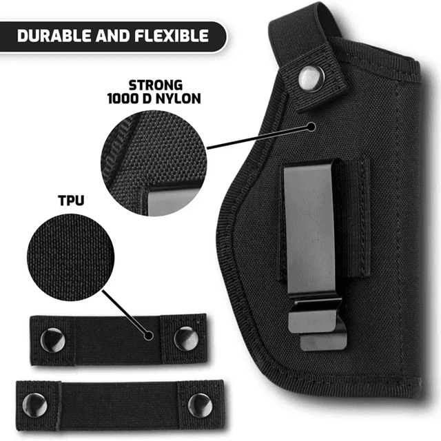 TactiFit Universal Concealed Carry Holster  Right And Left Hand OWBIWB Gun Holster For Glock SW And 2