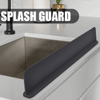 AquaShield Silicone Sink Splash Guard – Non-Slip Water Barrier with Suction Cups for Kitchen and Bathroom