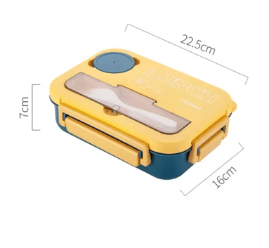 FreshPort 1300ML Bento Lunch Box With Fork And Spoon  Leakproof Food Storage Container For Kids And 4