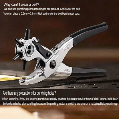 Rotary Belt Punch Pliers For Leather Watch Bands And Bags  Adjustable Hole Punch Tool For Precision 2
