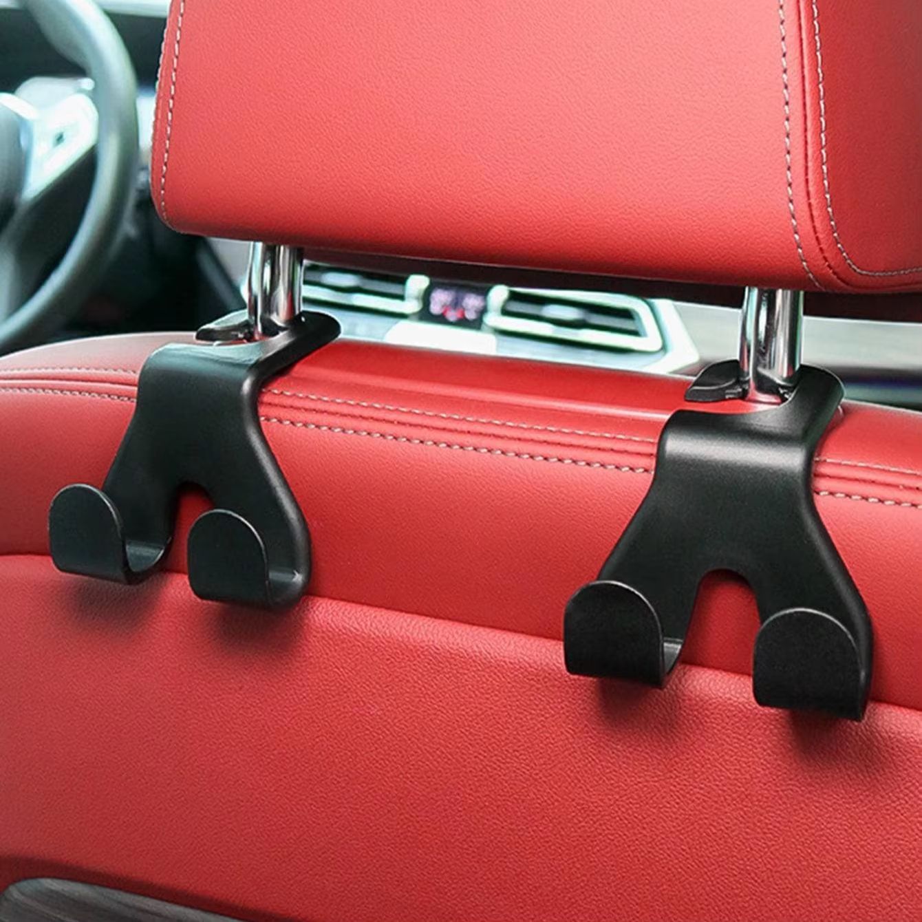 Concealed Multifunctional Headrest Hook & Phone Holder – Universal Car Seat Back Mount
