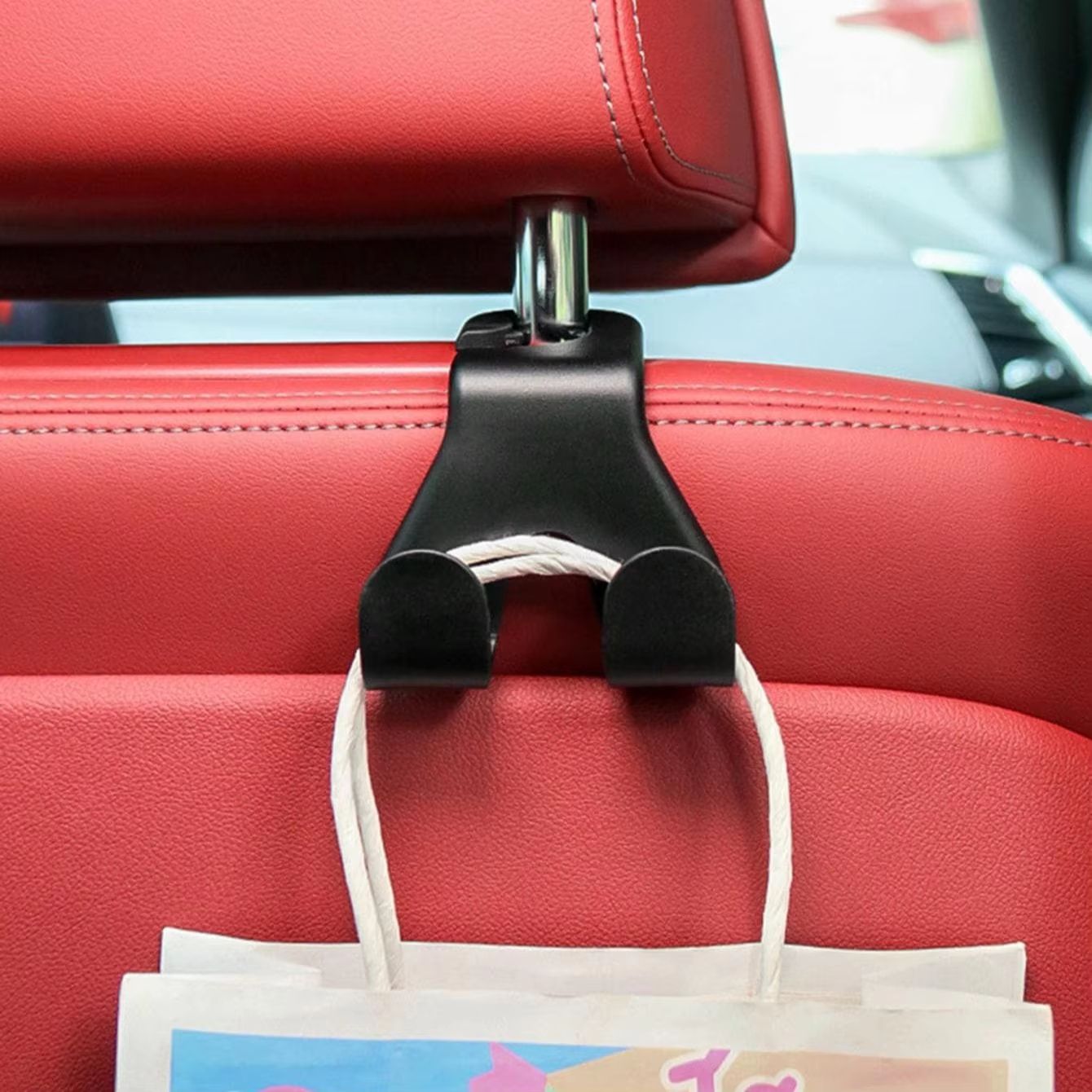 Concealed Multifunctional Headrest Hook  Phone Holder  Universal Car Seat Back Mount 2