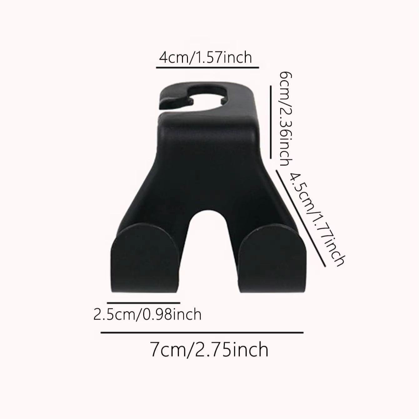 Concealed Multifunctional Headrest Hook  Phone Holder  Universal Car Seat Back Mount 3