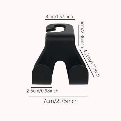 Concealed Multifunctional Headrest Hook  Phone Holder  Universal Car Seat Back Mount 3