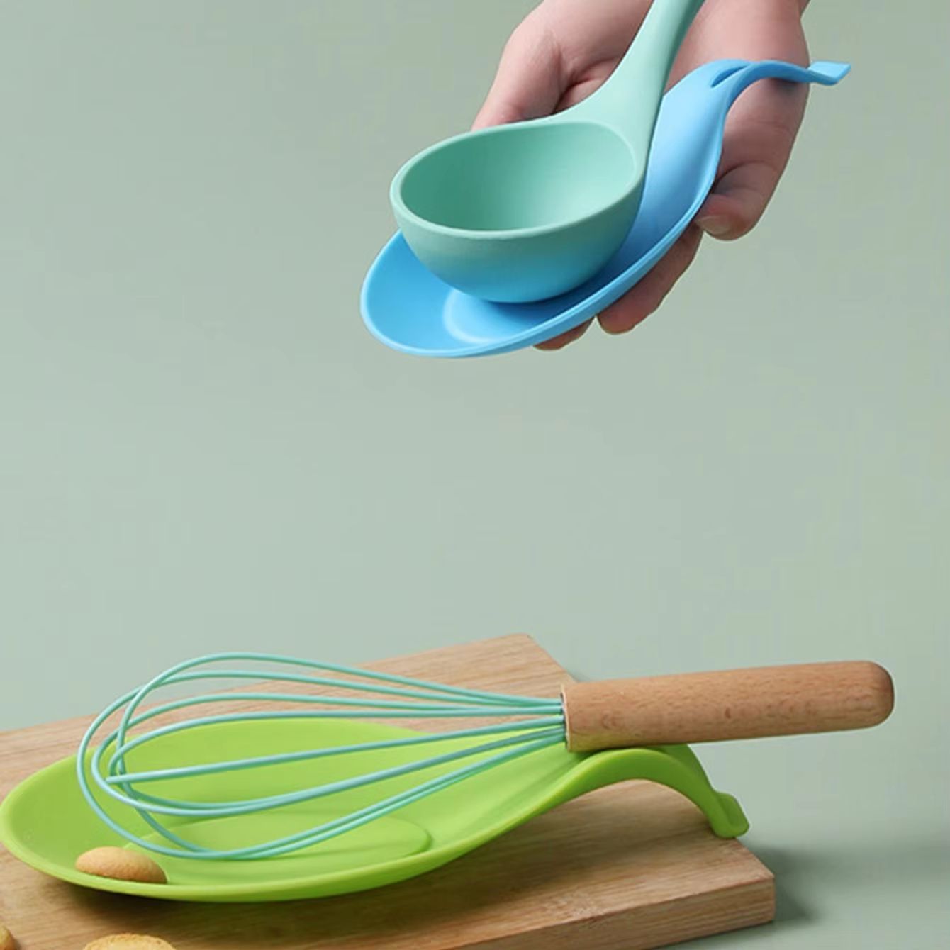 Silicone Insulation Spoon Shelf And HeatResistant Placemat  MultiUse Kitchen Glass Coaster Tray 3