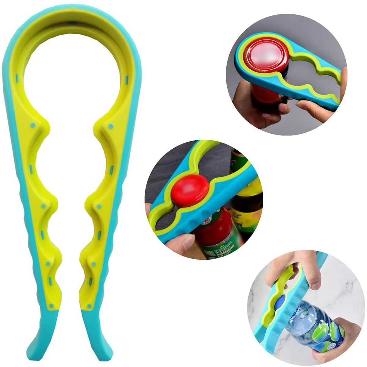 4in1 Manual Screw Cap And Bottle Opener  MultiFunction Can Jar  ScrewCap Kitchen Tool 2