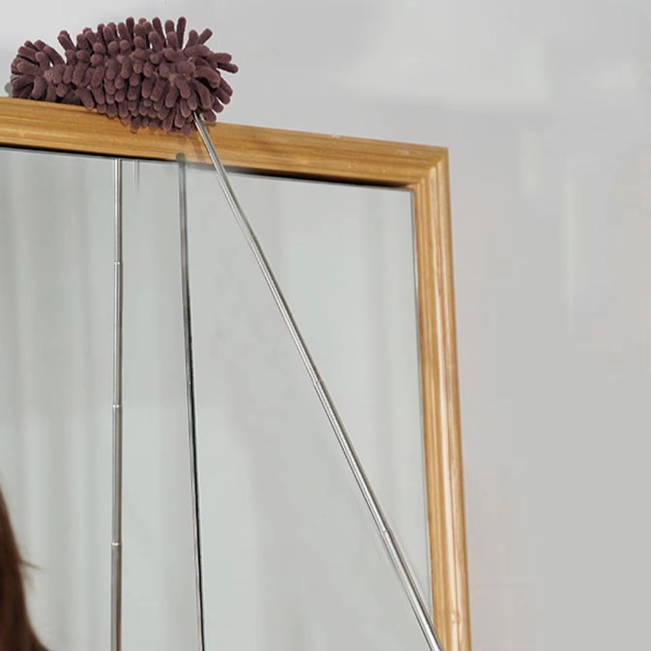 Telescopic Microfiber Chenille Duster With Stainless Steel Handle  Multifunction High Reach Dust Br 1