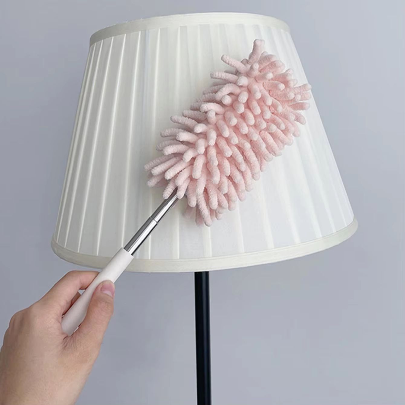 Telescopic Microfiber Chenille Duster With Stainless Steel Handle  Multifunction High Reach Dust Br 4