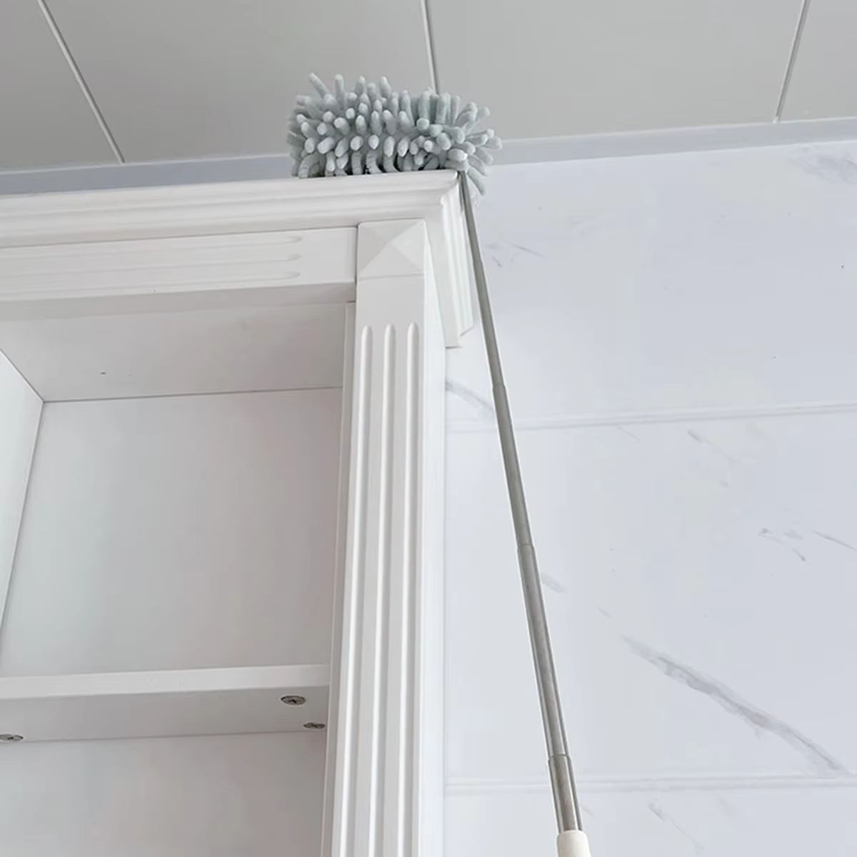 Telescopic Microfiber Chenille Duster With Stainless Steel Handle  Multifunction High Reach Dust Br 9