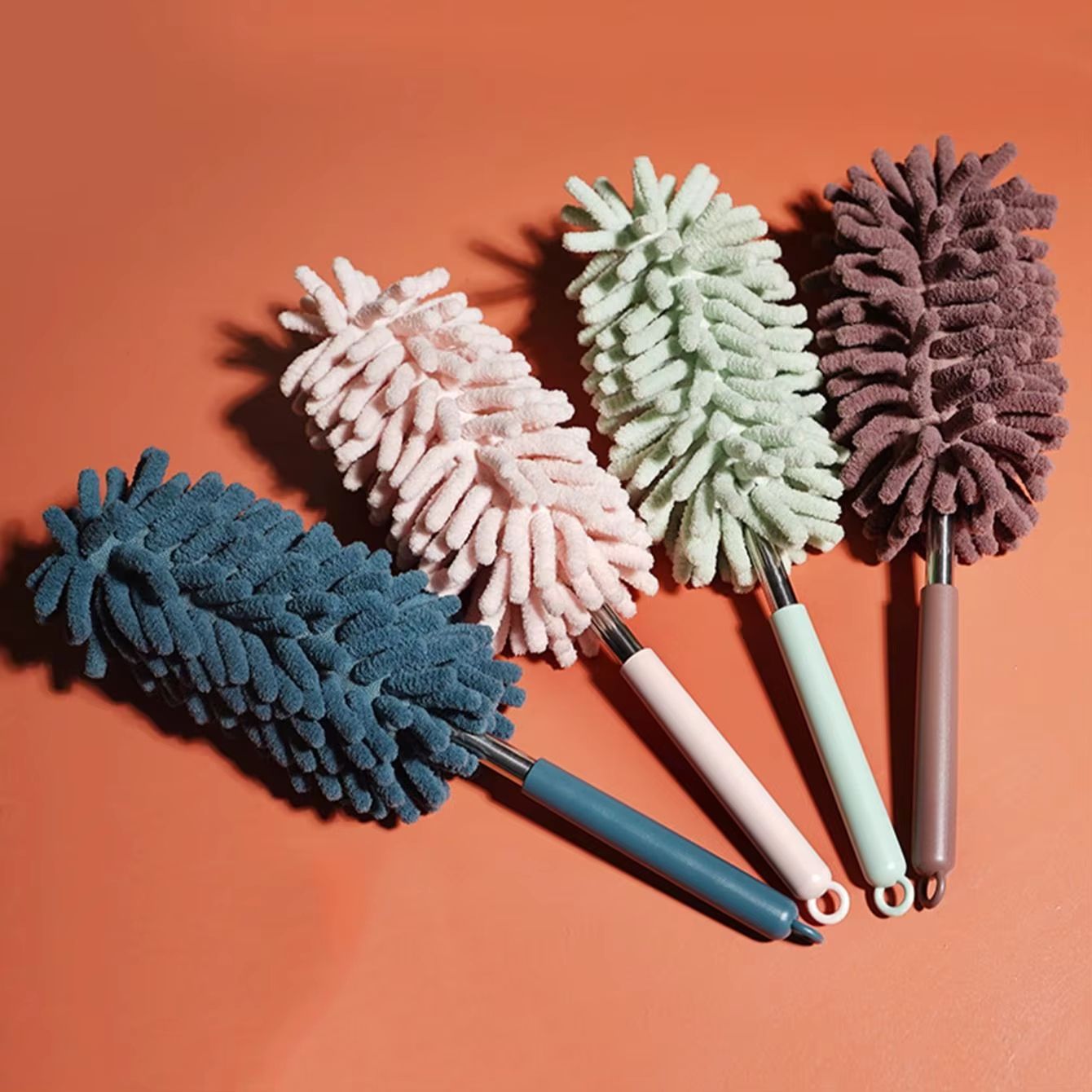 Telescopic Microfiber Chenille Duster With Stainless Steel Handle  Multifunction High Reach Dust Br 7