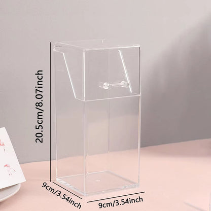 Clarity Stand Makeup Brush Holder  Simple Transparent Storage Box 1