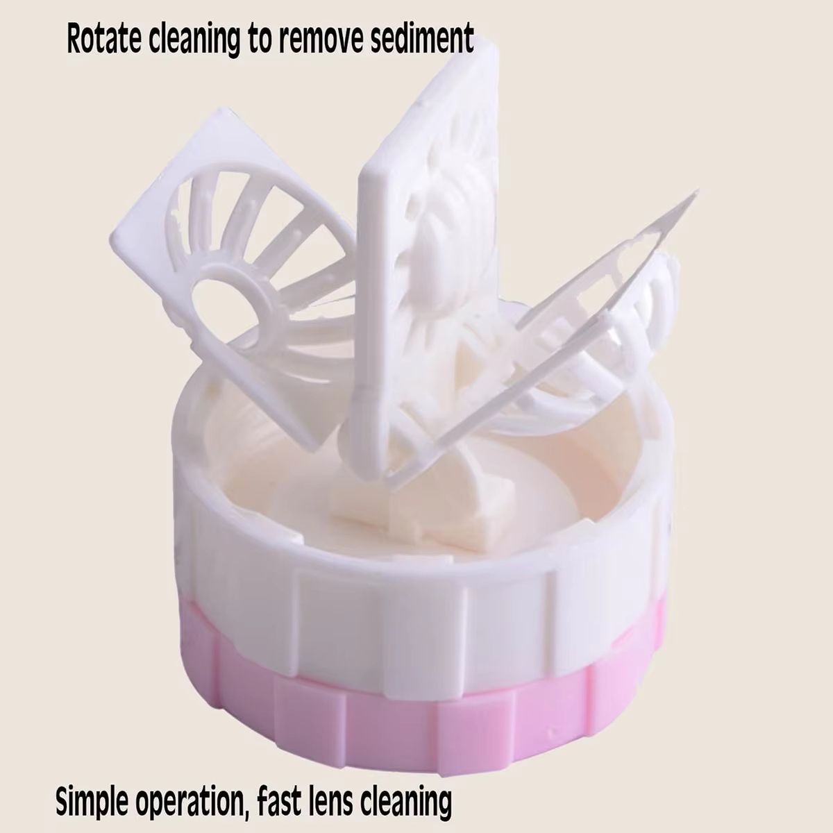 SpinClean Manual Contact Lens Cleaner  Portable Rotating Storage  Washing Case 1