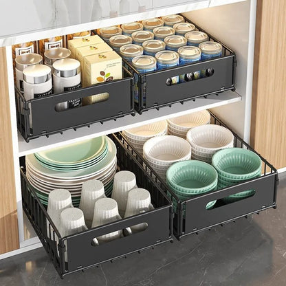 Kitchen Storage Rack Cabinet Drawer Organizer 4