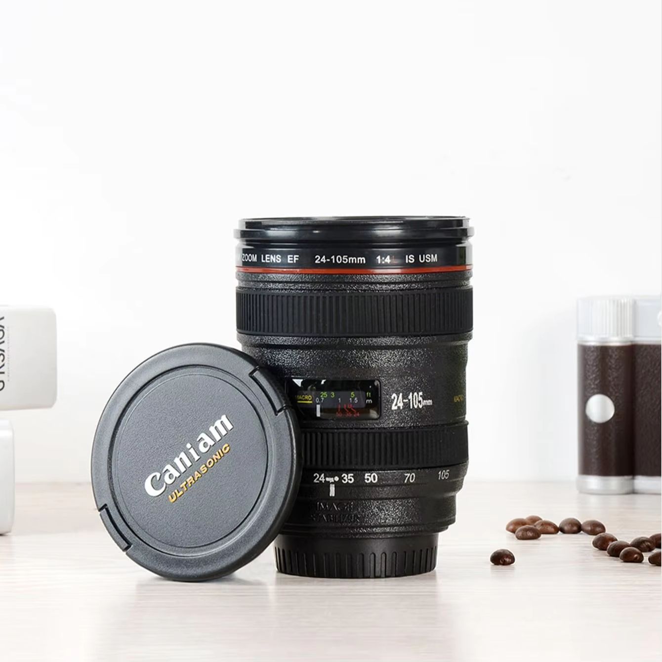 FocusShot DSLR Lens Coffee Cup – Realistic Camera Mug for Photo Lovers