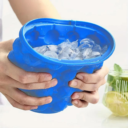 ChillCore Silicone Ice Bucket Cup  2in1 Ice Cube Maker For Cocktails  Whiskey 1