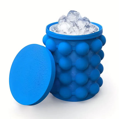 ChillCore Silicone Ice Bucket Cup  2in1 Ice Cube Maker For Cocktails  Whiskey 5