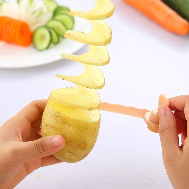 Spiral Potato Cutter Stainless Steel Vegetable Spiralizer 4