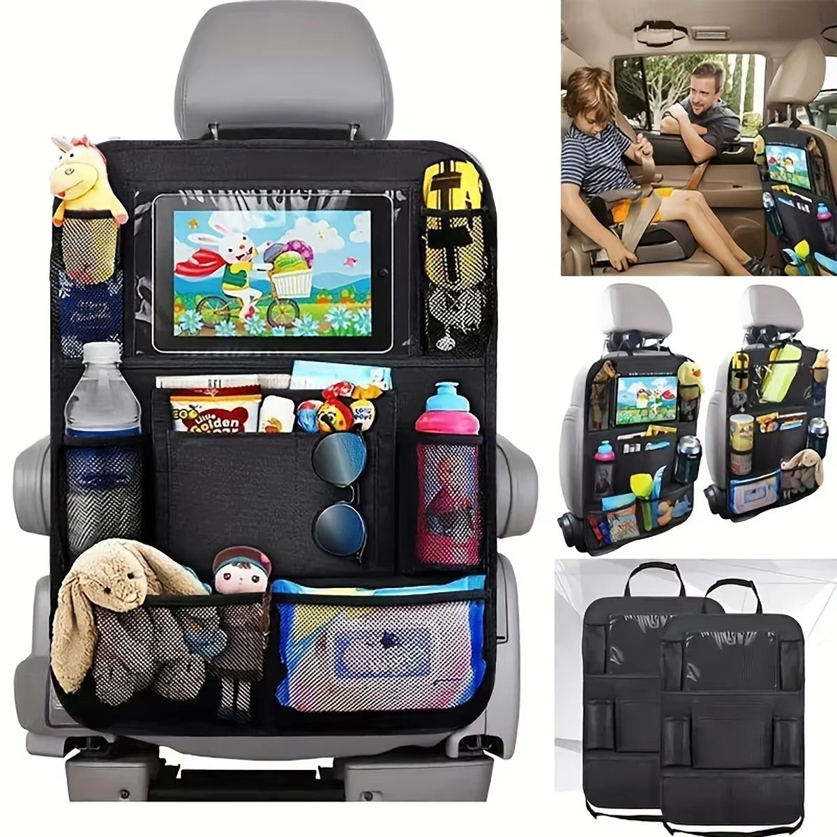 RoadMaster Pro Multi-Pocket Car Seat Organizer – Waterproof Travel Storage for Daily Use & Road Trips