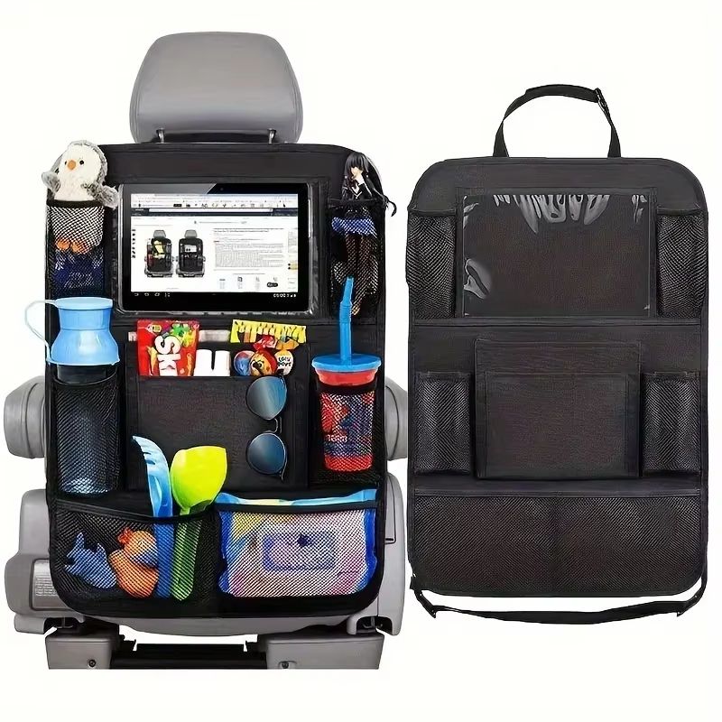 RoadMaster Pro MultiPocket Car Seat Organizer  Waterproof Travel Storage For Daily Use  Road Trips 1