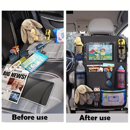 RoadMaster Pro MultiPocket Car Seat Organizer  Waterproof Travel Storage For Daily Use  Road Trips 4