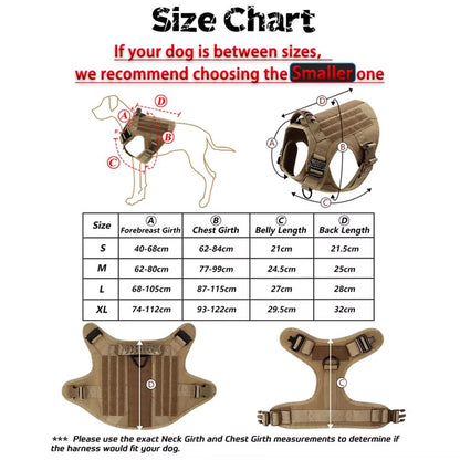 K9Force Elite Tactical Dog Harness  Large Military Style Vest For German Shepherd Malinois  Working 1