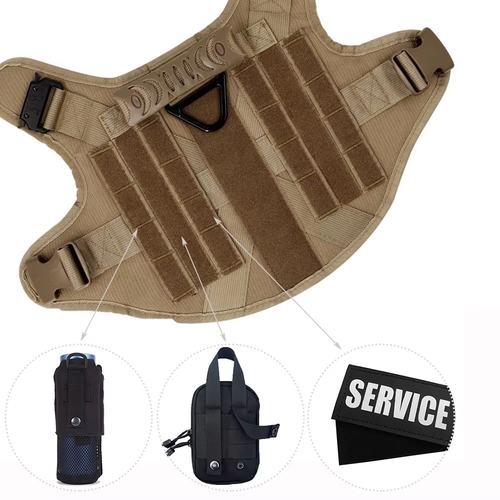 K9Force Elite Tactical Dog Harness  Large Military Style Vest For German Shepherd Malinois  Working 4