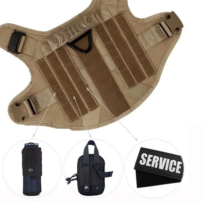 K9Force Elite Tactical Dog Harness  Large Military Style Vest For German Shepherd Malinois  Working 4