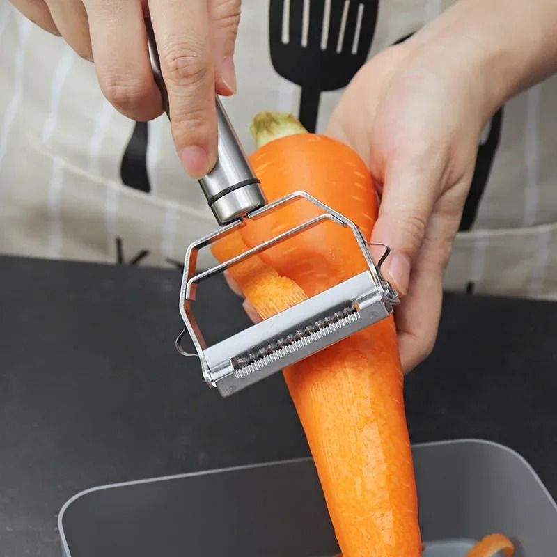 Multifunctional Stainless Steel Kitchen Peeler And Julienne Slicer 2