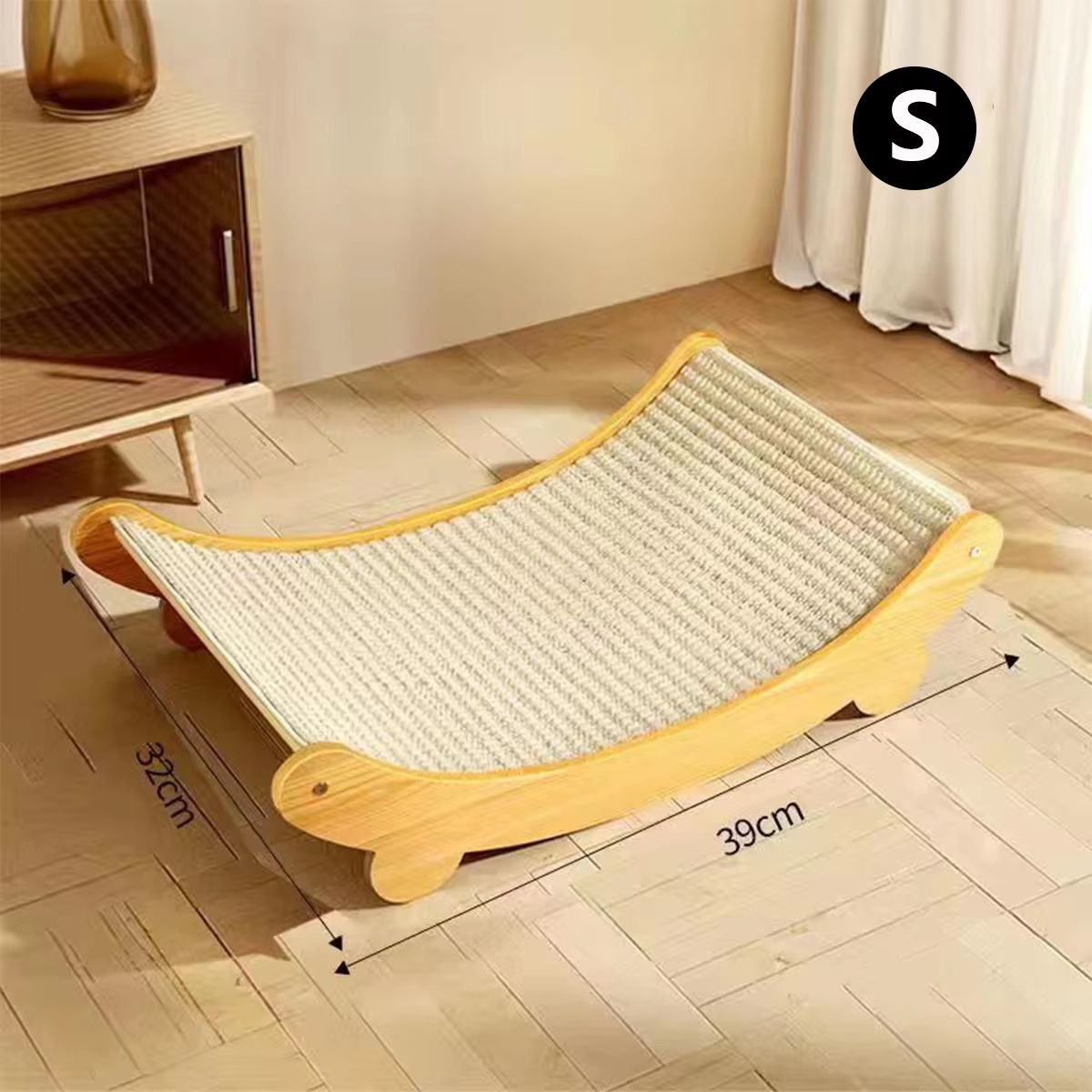 FelineZen Wooden Cat Scratching Pad  Sleeping Bed  MultiFunction Detachable WearResistant Kitten Lo 6