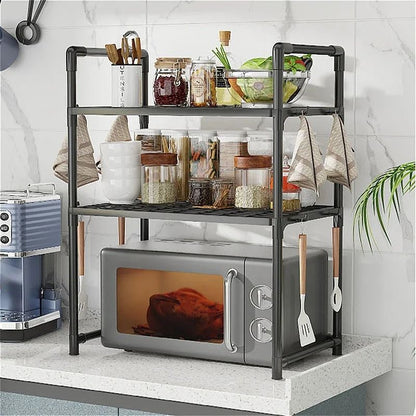 Multi Layer Kitchen Storage Rack Microwave Organizer Shelf 1