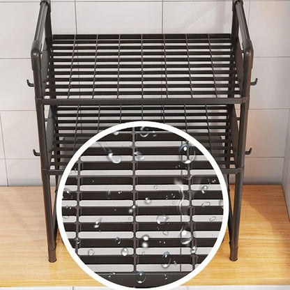 Multi Layer Kitchen Storage Rack Microwave Organizer Shelf 3