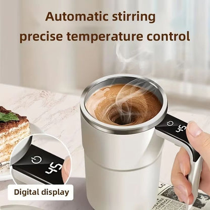MixMaster LED Smart Mixing Coffee Cup USB Magnetic Stirring Mug