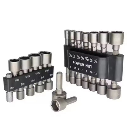 ProDriver Magnetic Hex Nut Driver Bit  Socket Adapter Set 5