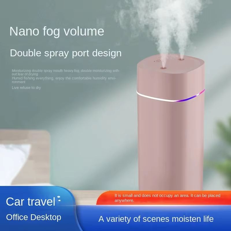 AquaBreeze DualNozzle USB Humidifier 600mlH Super Mist 1