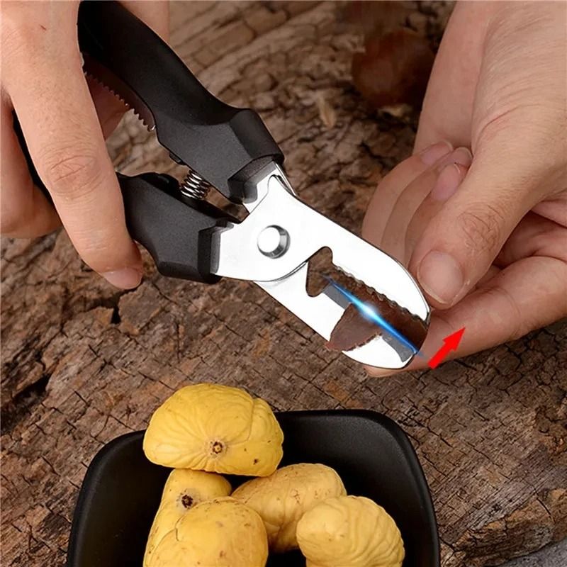 Multipurpose Stainless Steel Chestnut Scissors And Peeler 3